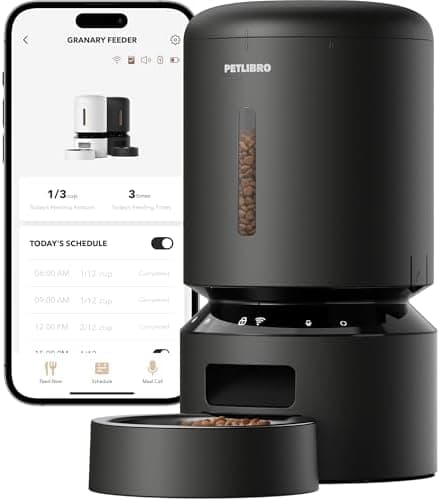 PETLIBRO Automatic Cat Feeder, 5G WiFi Automatic Dog Food Dispenser with Freshness Preservation, 5L…