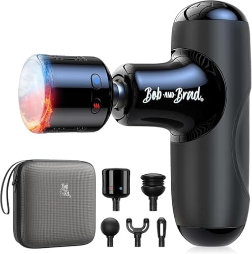 BOB AND BRAD Q2 Pro Mini Massage Gun with Heat and Cold, Pocket-Sized Deep Tissue Massager, HSA Portable…