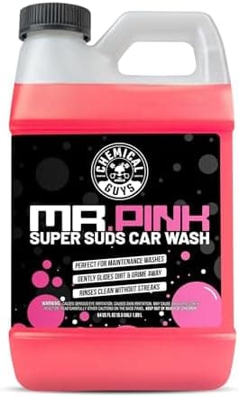 Chemical Guys Mr. Pink Car Wash Soap - 64 oz Super Suds Foaming Car Wash Soap for Cannon, Blaster, or Bucket…