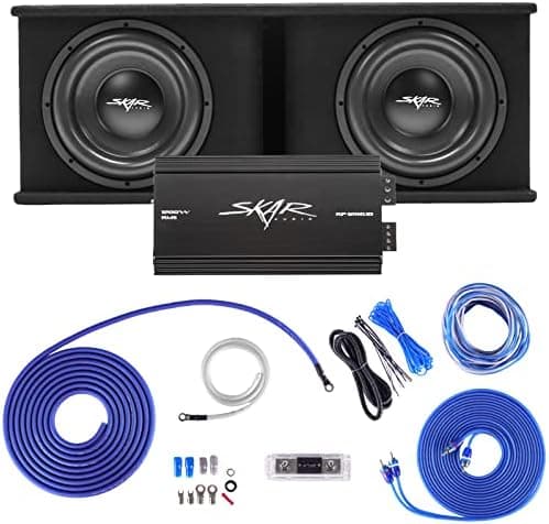 Skar Audio Dual 12" Complete 2,400 Watt SDR Series Subwoofer Bass Package - Includes Loaded Enclosure with…