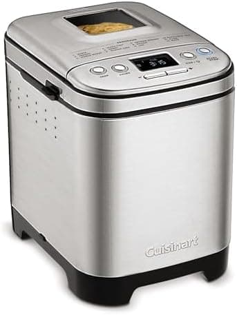 Cuisinart Bread Maker Machine, Stainless Steel Automatic Bread Machine with 12 Menu Options, 3 Loaf Sizes up to 2 Lb., 3 Crust…