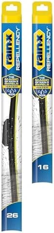 Rain-X 810348 Repellency Water Repellent Wiper Blades, 26" & 16" Windshield Wipers, All Weather Streak-Free…