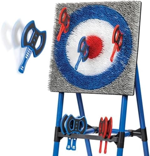 EastPoint Axe Throwing Game Set - 8 Foam & Plastic Throwing Axes - Heavy Duty Steel Frame - Over 5 Ft Tall…