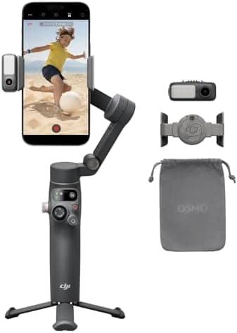 DJI Osmo Mobile 7P Gimbal Stabilizer for iPhone, Android, Native Tracking, Lighting, 3-Axis Phone Gimbal…