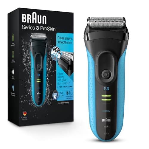 Braun Electric Series 3 Razor with Precision Trimmer, Rechargeable, Wet & Dry Foil Shaver for Men…
