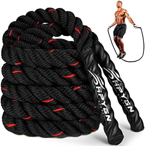 HPYGN Jump Rope, Weighted Jump Rope for Men women, 2.8lb 3.8lb 5lb Heavy Skipping Rope for Exercise, Adult Jumpropes for Home…