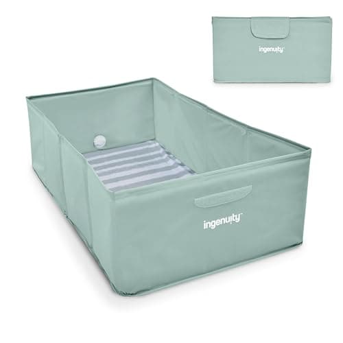 Ingenuity Tuckaway Toddler Folding Tub, Converts Shower to Tub, Folds to Store, Easy to Clean, No Assembly…