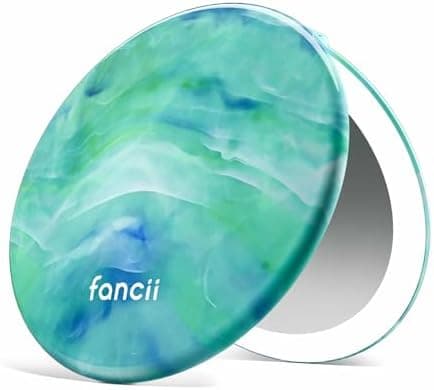 Fancii Taylor LED Lighted Travel Makeup Mirror, Rechargeable, 10x /1x Magnifying, Tru-Glow Lighting System…