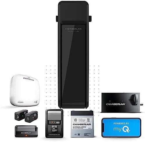 Chamberlain RJO101MC Ultra-Quiet Wall Mount Garage Door Opener with Battery Backup, myQ Smart Wi-Fi Control…
