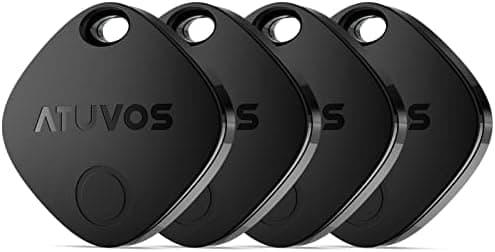ATUVOS Air Tracker Tags-4 Pack, Bluetooth Luggage Tracker Works with Apple Find My APP (iOS Only, Not for…