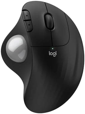 Logitech Ergo M575S Wireless Trackball Mouse, Wireless Ergonomic Mouse with Bluetooth and Encrypted Dongle, Comfortable Thumb…