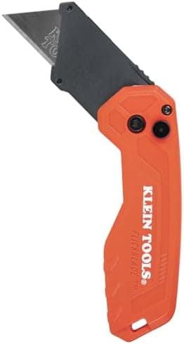 Klein Tools 44307 FLICKBLADE Folding Utility Knife, Subcompact Design with Quick-Change Triple-Ground Carbon Steel Blade, Dual…