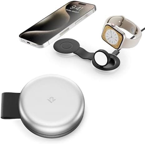 Butterfly 2-in-1 Compact Foldable Wireless Charger with Travel Adapter, 15W MagSafe Duo Charging for iPhone…