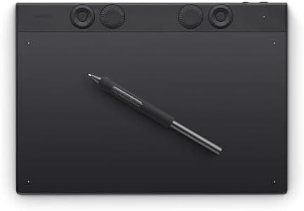 Wacom Intuos Pro Medium Bluetooth Professional Graphic Drawing Tablet with Pro Pen 3, Compatible with Mac…