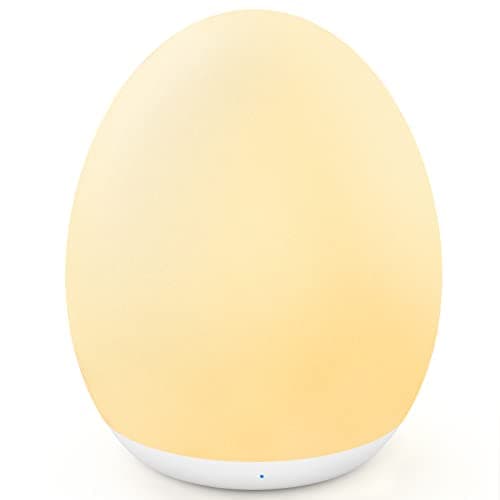 MediAcous Night Light for Kids, Baby Egg Light for Nursery, 7 Colors Changing & Stepless Dimming, Soft…