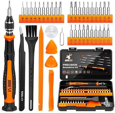 JOREST 40Pcs Small Precision Screwdriver Set with Torx Triwing Phillips, Mini Repair Tool Kit for Macbook, Computer, Laptop, PC…