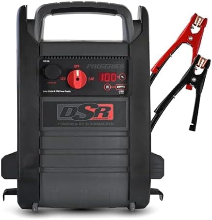 Schumacher Electric DSR ProSeries Car Battery Jump Starter - 4400 Peak Amp 12V/24V Car Starter, Jump Box &…