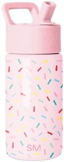 Simple Modern Kids Water Bottle with Straw Lid | 14oz Insulated Stainless Steel Kids Tumbler & Spill Proof…