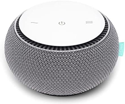 SNOOZ Smart White Noise Machine - Real Fan Inside for Non-Looping Sound, Portable Sleep Aid for Adults, Dogs…