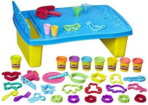 Play-Doh Play 'n Store Table Toy, 25+ Accessories, 8 Cans of Assort. Colors, Back to School Classroom…