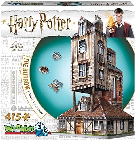 WREBBIT 3D - Harry Potter The Burrow Weasley Family Home 3D Jigsaw Puzzle - 415Piece (W3D-1011)