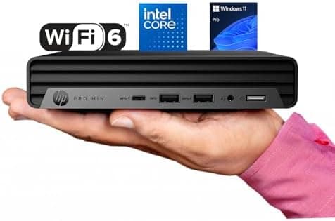 HP Pro 400 G9 Mini PC Desktop Computer, Intel CPU, 16GB DDR5 RAM, 256GB PCIe SSD, Triple 4K Display Support, USB-C, Ultra-Quiet…