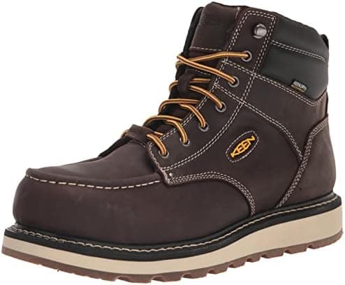 KEEN Utility Men's Cincinnati 6" Composite Toe Waterproof Wedge Work Boots Leather Working Group