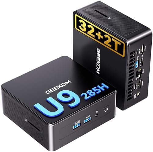 GEEKOM IT15, The Most Powerful AI Mini PC with Intel Ultra 9 285H(15th Gen) 99 Tops | 32GB DDR5, 2TB SSD |…