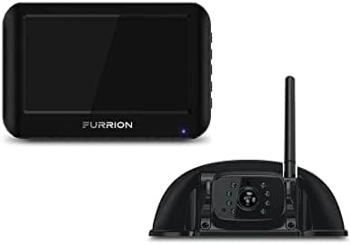 Furrion Vision S Wireless RV Backup Camera System with 4.3-Inch Monitor, 1 Rear Sharkfin, Infrared Night…