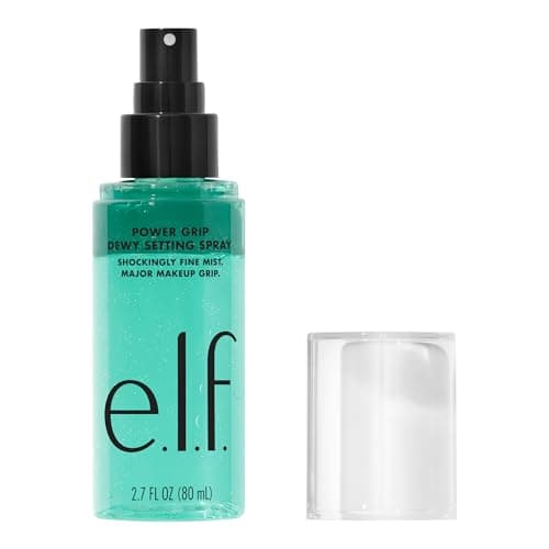 e.l.f. Power Grip Dewy Setting Spray, Ultra Fine Mist Made With Hyaluronic Acid, Grips Makeup For A Hydrated…