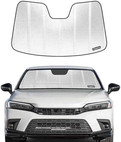 Pigenius Windshield Sun Shade for Honda Civic 2022-2026. Reflective Aluminum Film Front Window Sunshade…