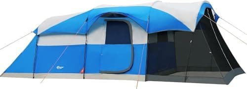 PORTAL 6/8/10 Person Family Camping Tent with Screen Room, Water Resistant Big Tunnel Tents with Rainfly…