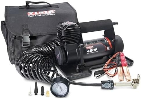 VIAIR 400P EF Enhanced Flow - 40143 Tire Inflator Portable Offroad Air Compressor for Truck & SUV | 12V…