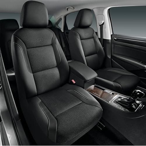 Skechers Memory Foam Seat Covers, Air Cool Mesh Thick Car Seat Covers, Car Seat Covers Front Seats Airbag…