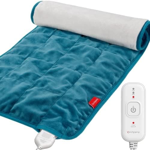 Comfytemp Weighted Heating Pad for Back & Period, FSA Eligible Electric Heat Pad, Birthday Gifts for Women Men Mom Dad & Mother…