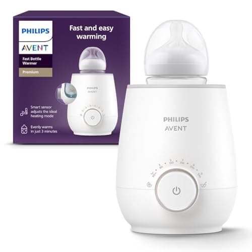 Philips Avent Premium Fast Bottle Warmer, with Smart Temperature Control, Water Bath Technology, Automatic…