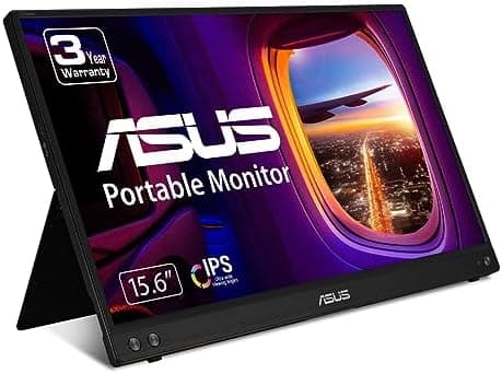 ASUS ZenScreen 15.6 Inch Portable Monitor - 1080P, Full HD, IPS, USB Type-C, Eye Care, Kickstand, for Laptop…