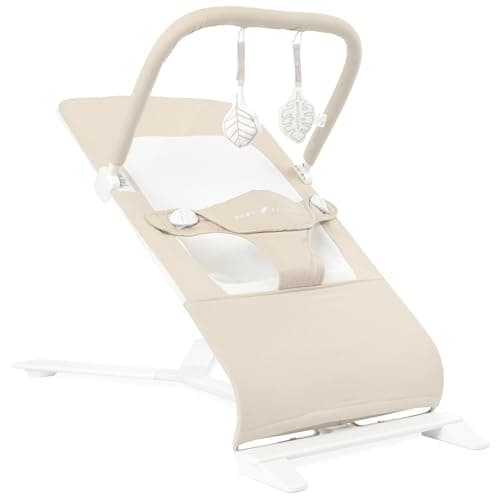 Baby Delight Alpine Deluxe Portable Bouncer, Infant, 0-6 Months, 100% GOTS Certified Cotton Fabrics, Organic…
