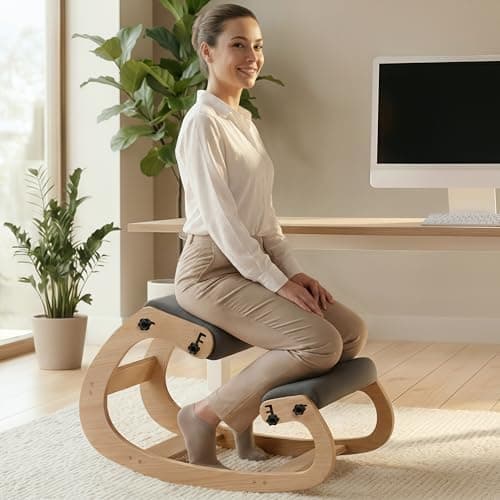NYPOT Ergonomic Kneeling Chair with Adjustable Seats - Knee Chair for Posture Correction & Kneel Rocking…
