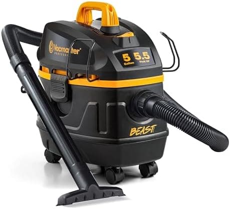 Vacmaster Professional Beast Series VFB511H 0201 5-Gallon 5.5 Peak HP Wet/Dry Vac, Black