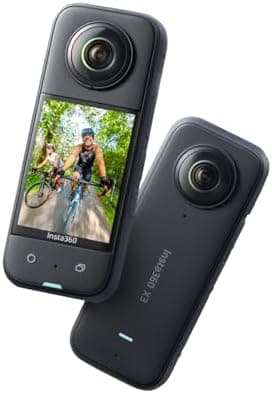 Insta360 X3-360 Action Camera with 5.7K 360 Active HDR Video, 4K Single-Lens Camera, Waterproof, FlowState…
