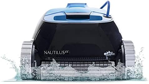 Dolphin Nautilus CC Automatic Robotic Pool Vacuum Cleaner, Wall Climbing Scrubber Brush, Top Load Filter…