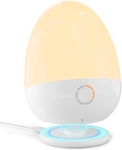 Touch Egg Night Light for Baby Nursery, Rechargeable Portable Kids Nightlight Lamp with 1-6H Feeding Timer, 3…