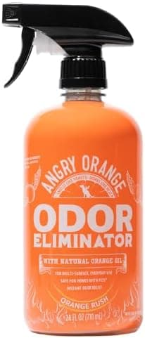 ANGRY ORANGE Pet Odor Eliminator for Dog and Cat Urine, Carpet Stains, and Strong Smells – NEW Orange Rush Scent – Citrus Cleaner…