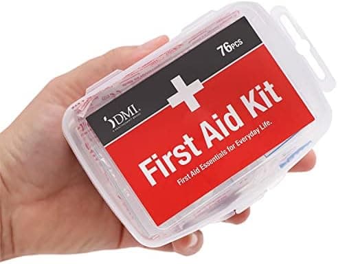DMI 76-Piece First-Aid Kit, Portable All-Purpose Use for Minor Cuts and Scrapes, Durable Water-Resistant…