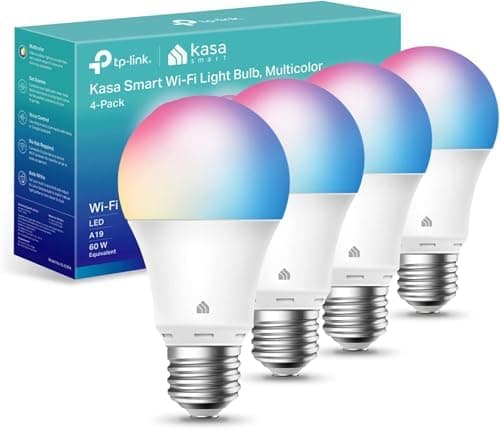 Kasa Smart Light Bulbs, Full Color Changing Dimmable Smart WiFi Bulbs Compatible with Alexa and Google Home…
