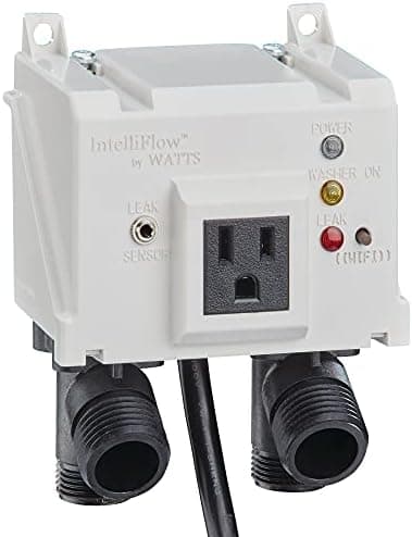 Watts A2C-SC Series Intelliflow 1/2" Washing Machine Smart Water Shutoff Valve with Leak Sensor, Inlet…