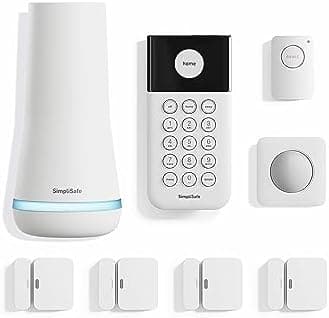 SimpliSafe 8 Piece Wireless Home Security System - Optional 24/7 Professional Monitoring - No Contract - Compatible with Alexa…