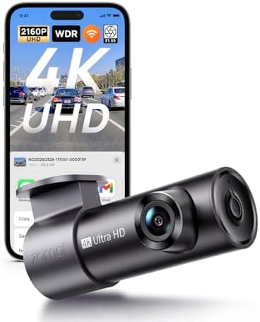 70mai M310 Plus 4K Dash Cam Front with Night Vision, 140° Wide Angle Dash Camera for Cars, WiFi Dashcam with…