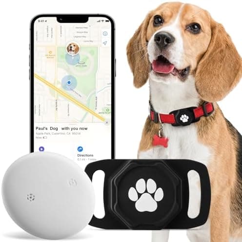 Smart Pet Tracker for Collar - Dog Trackers Pet Location Tracker with Holder, No Monthly Fee, Compatible with…